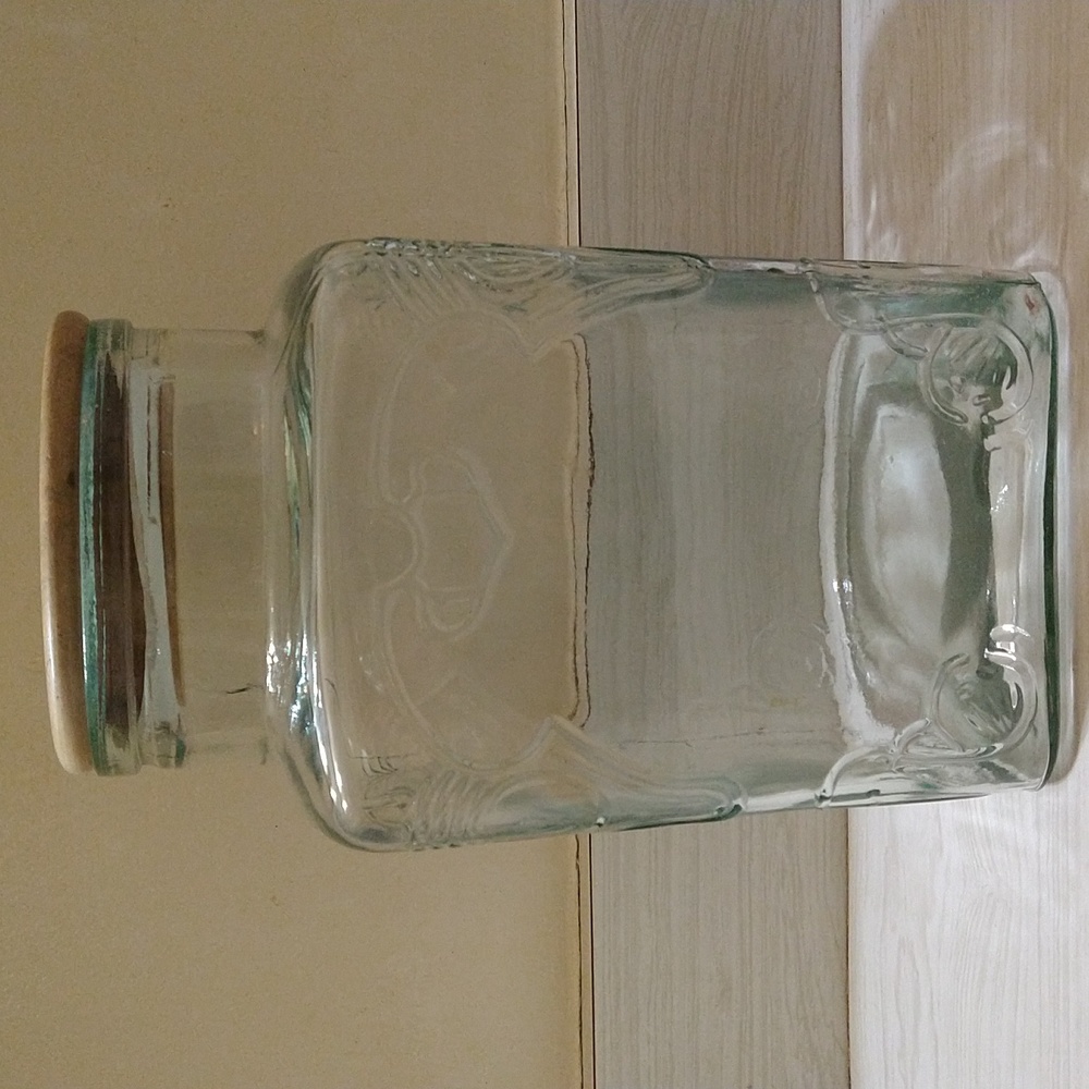 Vintage Large Glass Canister Huge Display Decor